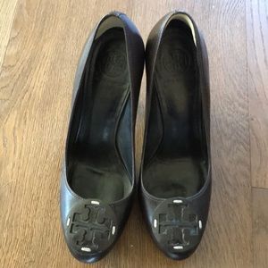 Tory Burch Brown Leather Heels